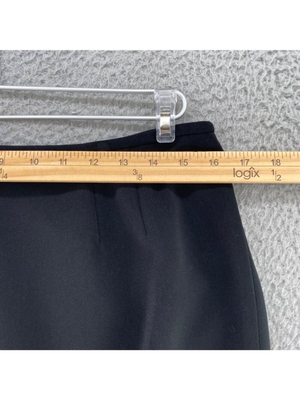 Le Suit Skirt Womens 12 Black Midi Straight Pencil Everyday Office Career Work - Picture 8 of 10